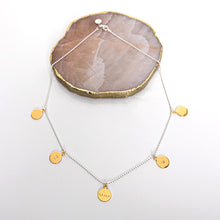 Lade das Bild in den Galerie-Viewer, Monmente Familienkette *fünf Coins* BICOLOR